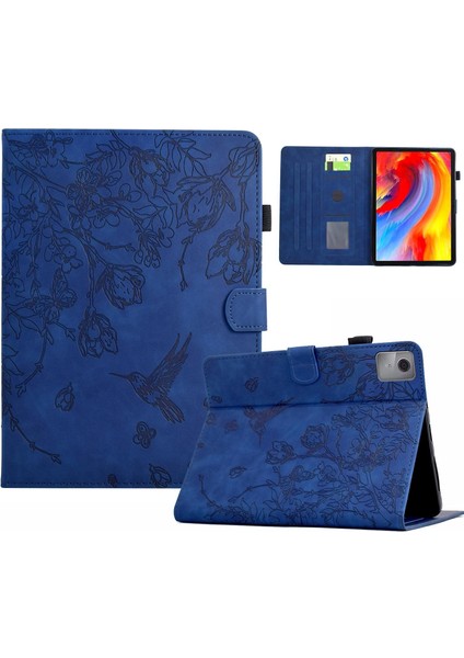 Lenovo Xiaoxin Pad 11 2025 Için Kabartmalı Deri Kılıf (Yurt Dışından)