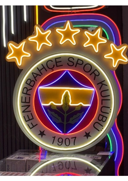 Fenerbahçe 5 Yıldız Neon LED 70X80 modelleri