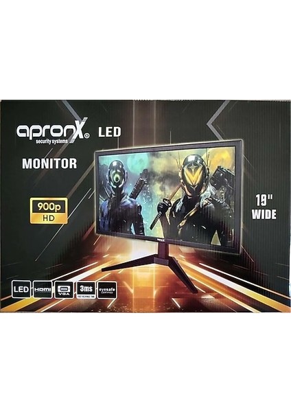 19 APX-NW19 Vga+Hdmı LED Monitör