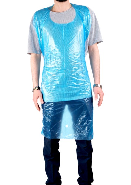 Tek Kullanımlık Naylon Kasap Önlüğü Mavi 100 Adet fiyatları