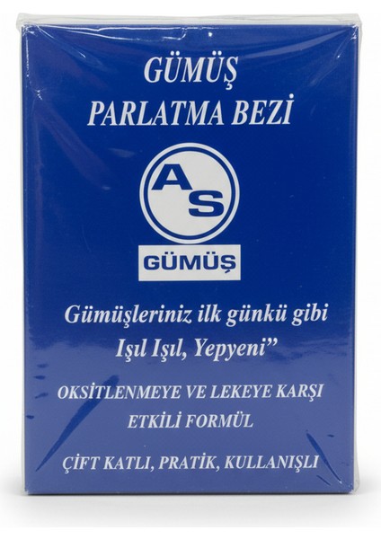 Kuyumcu Gümüş Parlatma Bezi 2'li - Takı Temizleme Bezi 20X25 cm