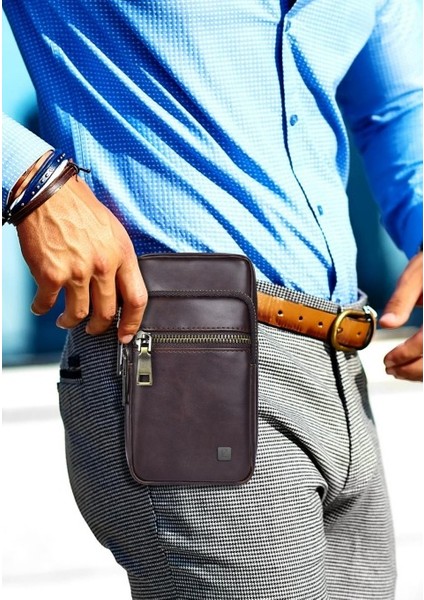 Bordo Minimal Bel Çantası – Dayanıklı ve Modern Tasarım