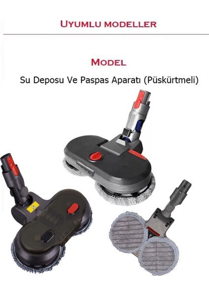 Dyson V6 V7 V8 V10 V11 Püskürtmeli Paspas Aparatı Paspası 2li modelleri