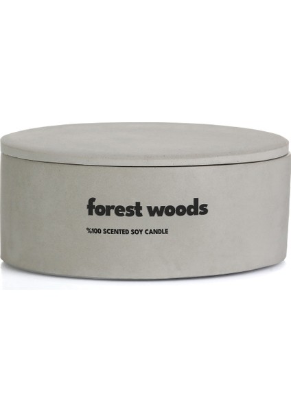 Dekoratif El Yapımı Yatay Mum : Çift Fitilli : Kokulu Soya Mum : Forest Woods fırsatları