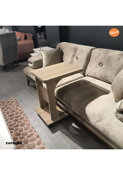 Tekerlekli Mdfc Yan Sehpa