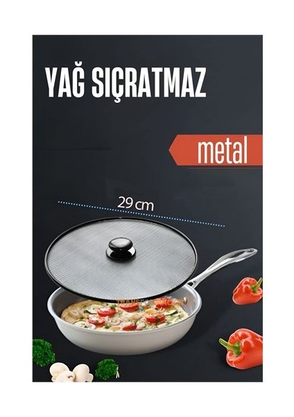 Turk Yağ Kızartma Sıçratmaz Kapak 29 cm - AYS6998-8302