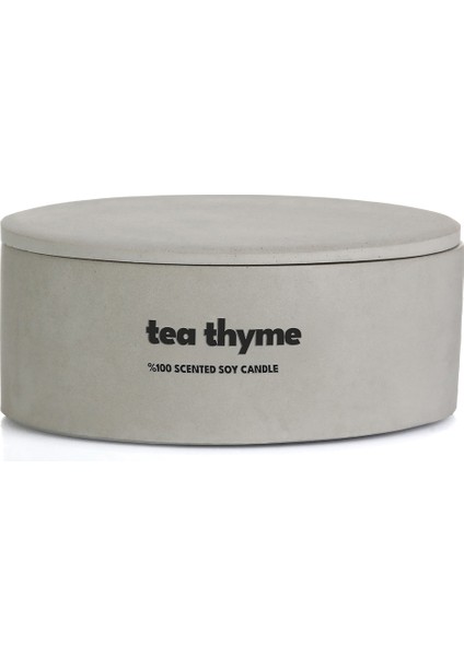 Dekoratif El Yapımı Yatay Mum : Çift Fitilli : Kokulu Soya Mum : Tea Thyme fırsatları