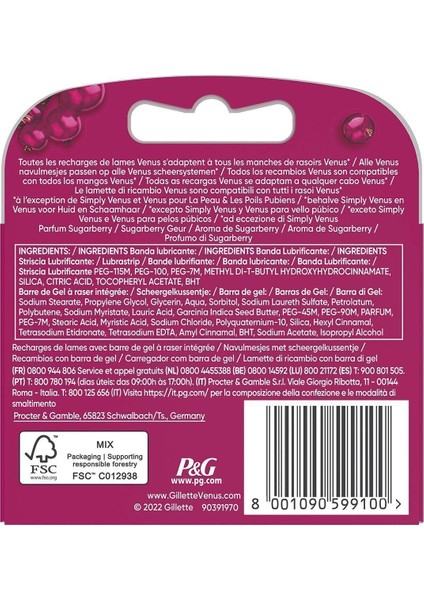 Comfort Glide Sugarberry 3 Adet Yedek Başlık