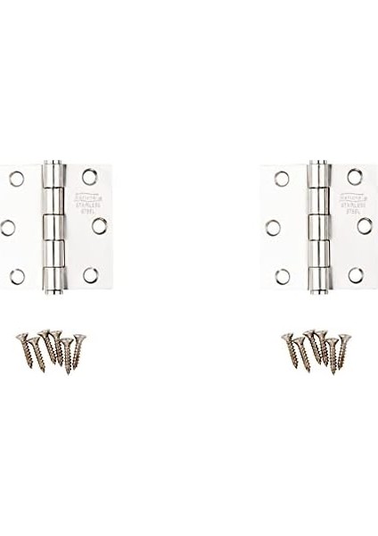 Hardware N276-972 V514 Paslanmaz Çelik Kapı Menteşeleri, 2 Paket, 2-1/2 Inç fiyatları