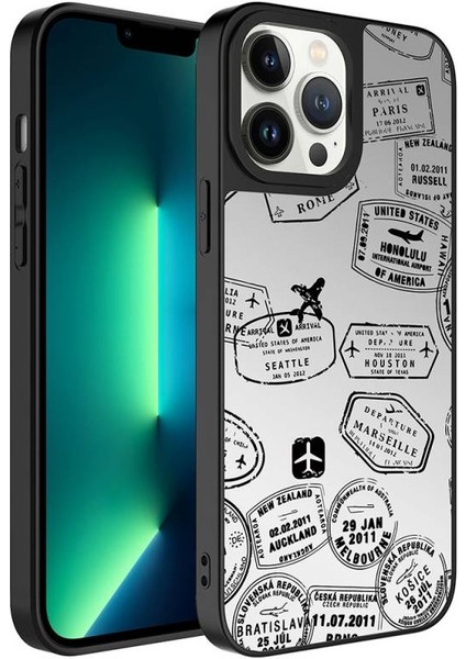 Apple iPhone 13 Pro Uyumlu Mirror Kapak Kapak Seyahat