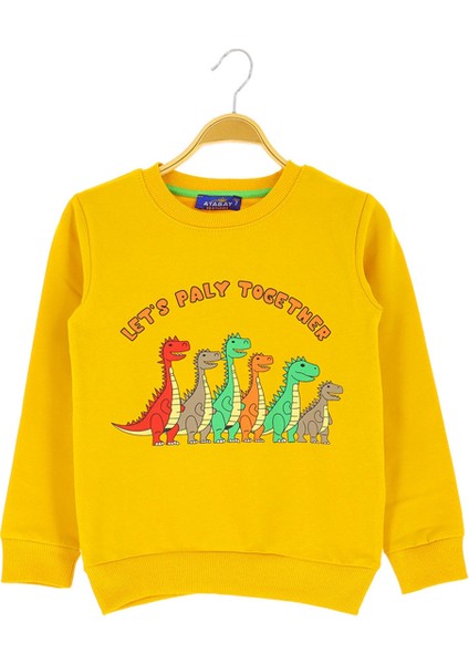 Erkek Çocuk Bluz Baskılı Şardonlu