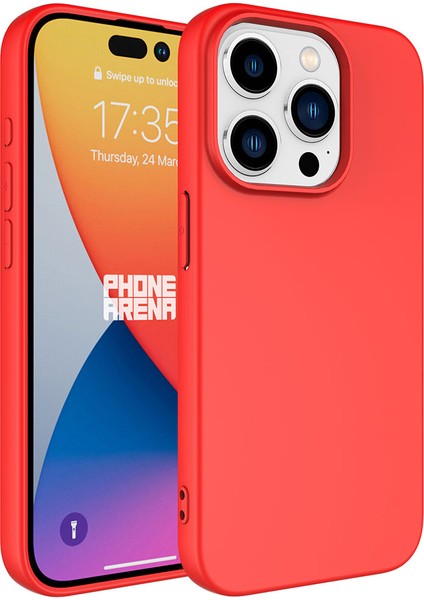 Apple iPhone 15 Pro Max Uyumlu Lsr Lansman Kapak Kırmızı