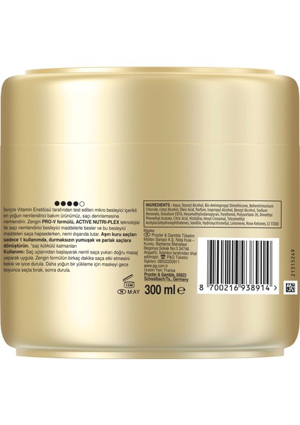 Kesintisiz Nem Takviyesi Maske 300 ml