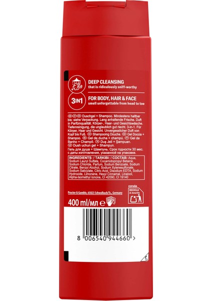 Bearglove Erkek Duş Jeli ve Şampuan 400 ml