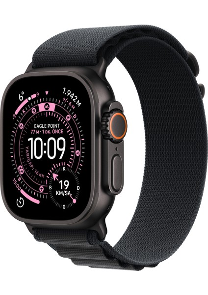 Watch Ultra 3 Gps + Cellular, 49 mm Siyah Titanyum Kasa ve Siyah alpine loop - Orta Boy