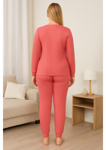 Kadın Pembe Baskılı Pijama Takımı fırsatları