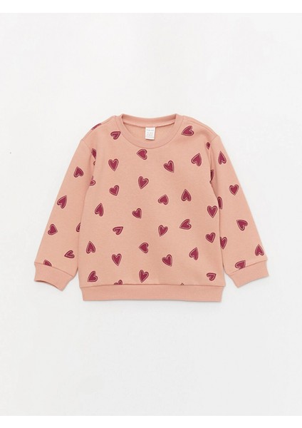 Lcw Baby Pembe Bisiklet Yaka Uzun Kollu Baskılı Kız Bebek Sweatshirt ve Tayt 2'li Takım fiyatları