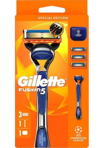 Uefa Champions League Special Edition Gillette Fusion5 Erkekler Için Tıraş Makinesi fiyatları
