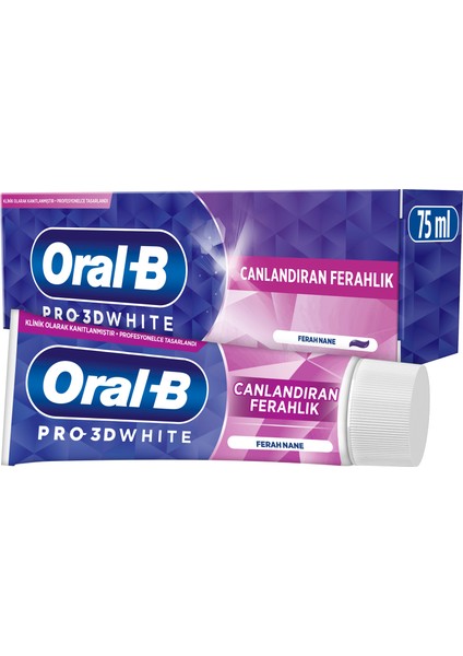 Pro 3D White Canlandıran Ferahlık Diş Macunu 75 ml