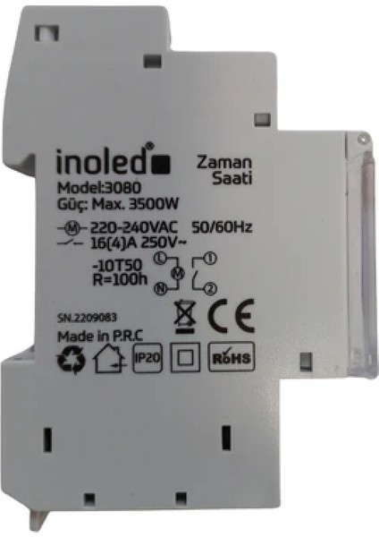 Inoled 3080 ,220VAC 15DK Mekanik Zaman Saati