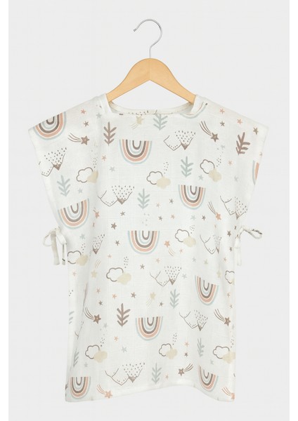 %100 Pamuk Müslin Kumaştan Bebek Panço indirimleri