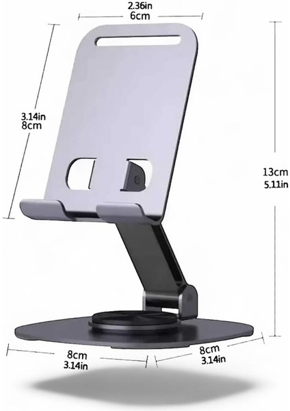 Metal Telefon Tablet Standı Telefon Masa Üstü Tutacak Stand