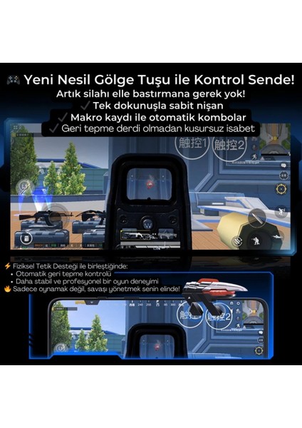 Profesyonel 400MAH Type-C Girişli Mobil Oyun Kolu Telefon Joystick Telefon Ateş Tetik Gamepad Joystick modelleri