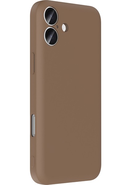 Apple iPhone 16 Plus Uyumlu Vitra Kapak Kahverengi modelleri