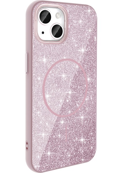 Apple iPhone 15 Uyumlu Magsafe Özellikli Okso Kapak Pembe fiyatları