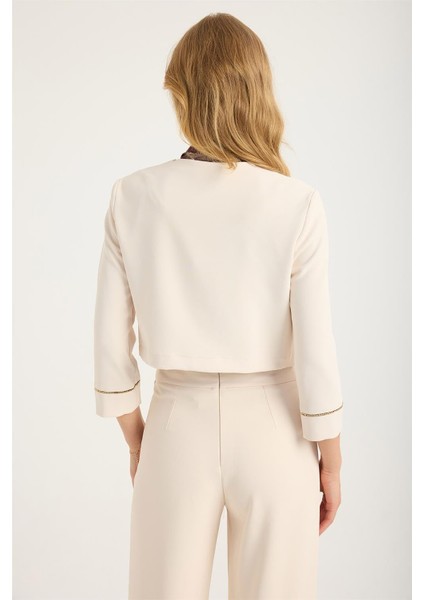 Kısa Kollar Zincir Şeritli Ceket indirimleri