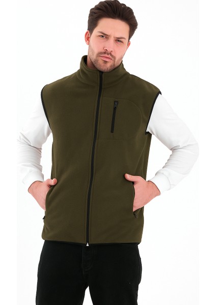 Erkek Tam Fermuarlı Spor Polar Yelek fiyatları