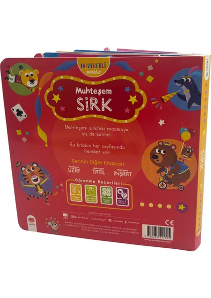 Hareketli Minikler - Muhteşem Sirk (Hareketli Kitap & Dokun Keşfet) modelleri
