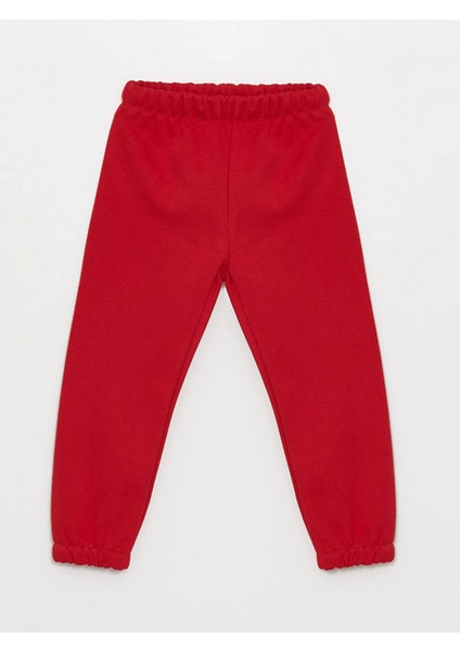 Lcw Kids Ekru Bisiklet Yaka Çiçekli Kız Çocuk Sweatshirt ve Pantolon 2'li Takım