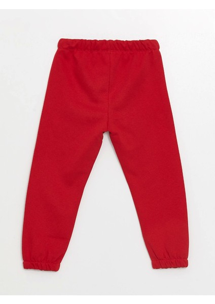 Lcw Kids Ekru Bisiklet Yaka Çiçekli Kız Çocuk Sweatshirt ve Pantolon 2'li Takım