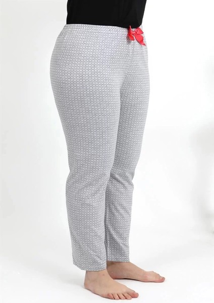 Kadın Pamuklu Büyük Beden Alt Pijama Gri modelleri