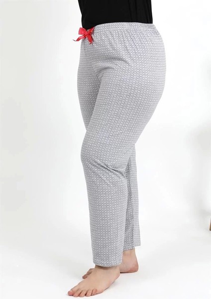 Kadın Pamuklu Büyük Beden Alt Pijama Gri fırsatları