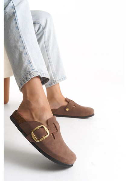 Kadın Mantar Taban Kışlık Önü Kapalı Sabo Günlük Rahat Taba Ev Terliği 1 Beden Büyük Tercih Ediniz.