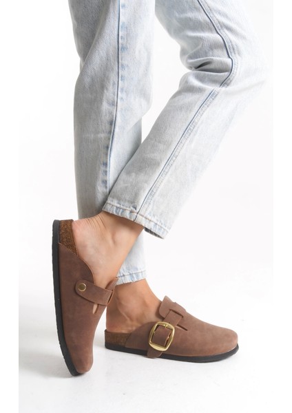 Kadın Mantar Taban Kışlık Önü Kapalı Sabo Günlük Rahat Taba Ev Terliği 1 Beden Büyük Tercih Ediniz. fırsatları