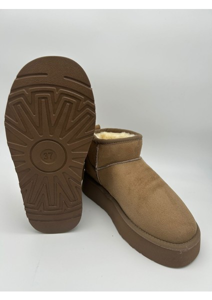 Kalın Tabanlı Içi Kürklü Kadın Bot indirimleri