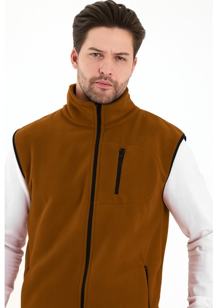 Erkek Tam Fermuarlı Spor Polar Yelek modelleri