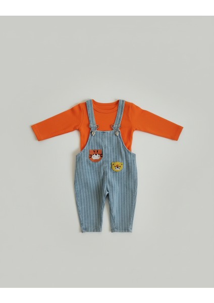 Çizgili Tiger Salopet Bebek 2'li Takım fiyatları