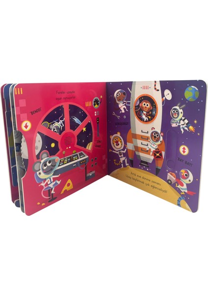 Hareketli Minikler - Muhteşem Uzay (Hareketli Kitap & Dokun Keşfet)