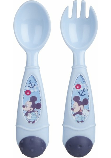 Kbobaby Disney Bebek Mickey Abc Çatal Kaşık Seti