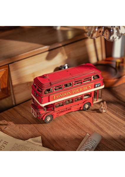 Minyatür London Bus | Ahşap Landon Bus| 3D Puzzle