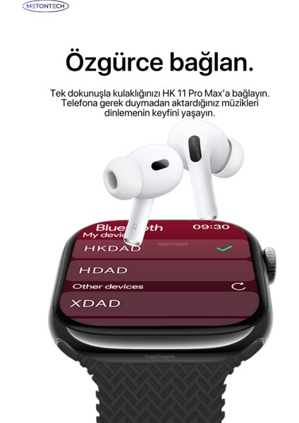 Watch HK11 Pro Max Amoled Akıllı Saat Kordon Tüm Akıllı Telefonlara Uyumlu Akıllı Saat Gümüş modelleri