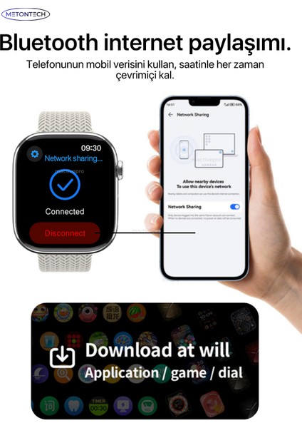 Watch HK11 Pro Max Amoled Akıllı Saat Kordon Tüm Akıllı Telefonlara Uyumlu Akıllı Saat Gümüş fırsatları