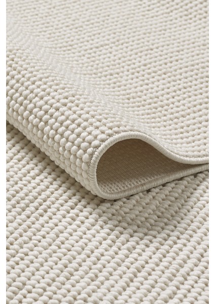 Naturel Bukleli Yumuşak Dokulu Iskandinav Dokuma halı