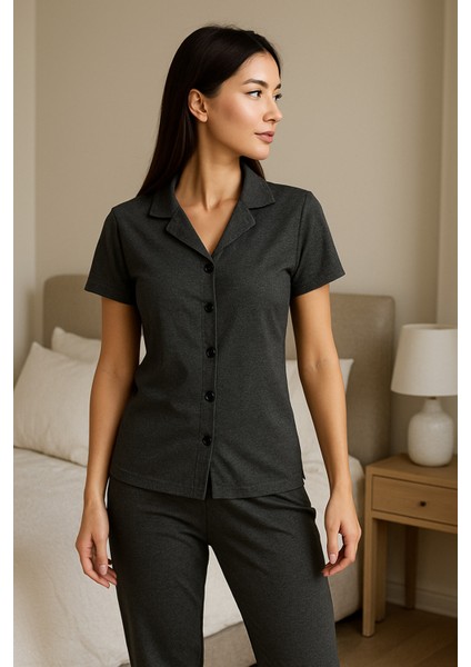 Kadın Gömlekli Pijama Takımı fiyatları