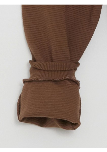 Lcw Baby Ekru Kapüşonlu Erkek Bebek Hırka ve Eşofman Alt 2'li Takım