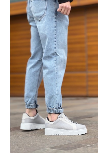 ET0803 Yüksek Taban Gri Triko Gri Taban Erkek Ayakkabı fiyatları